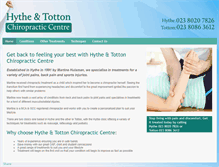 Tablet Screenshot of hythechiropracticcentre.co.uk